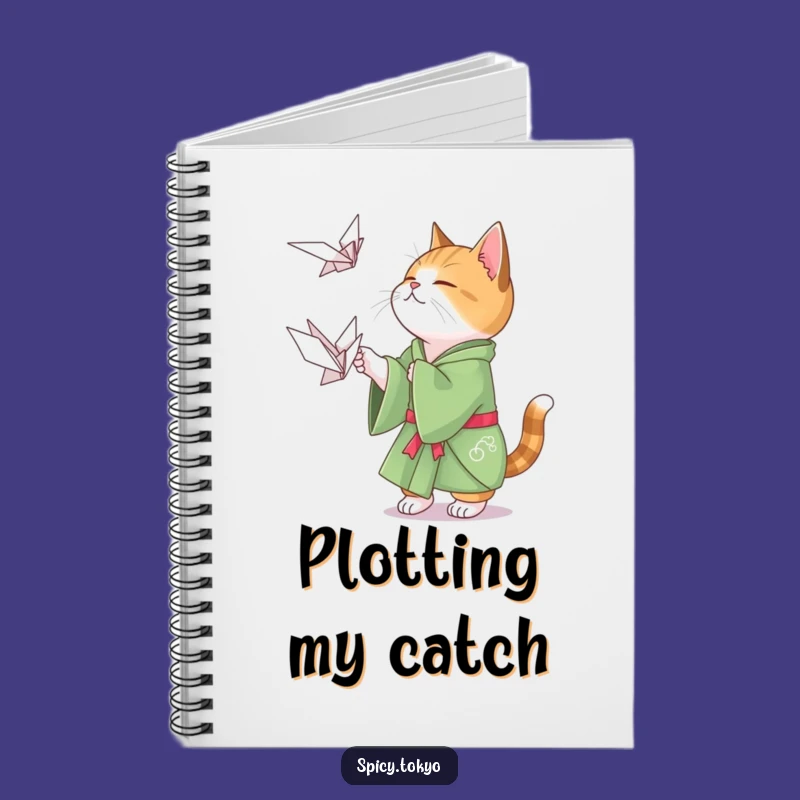 Funny Cat Origami Notebook: Playful Cat Journal Funny Gift